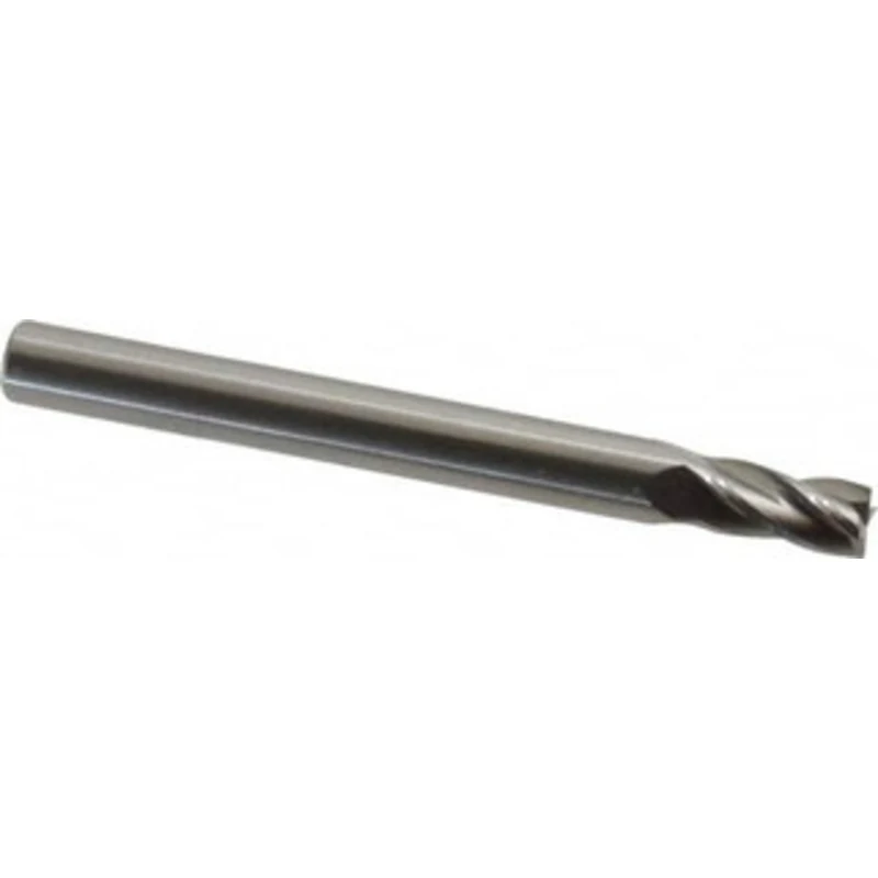 OSG 4.5mm, 9mm LOC, 5mm Shank Diam, 51mm OAL, 4 Flute, Solid Carbide Square End Mill Single End, Uncoated, Spiral Flu...